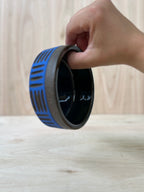 Cobalt Lines Grounding Bowl
