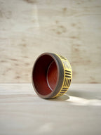 Yellow Lines Grounding Bowl